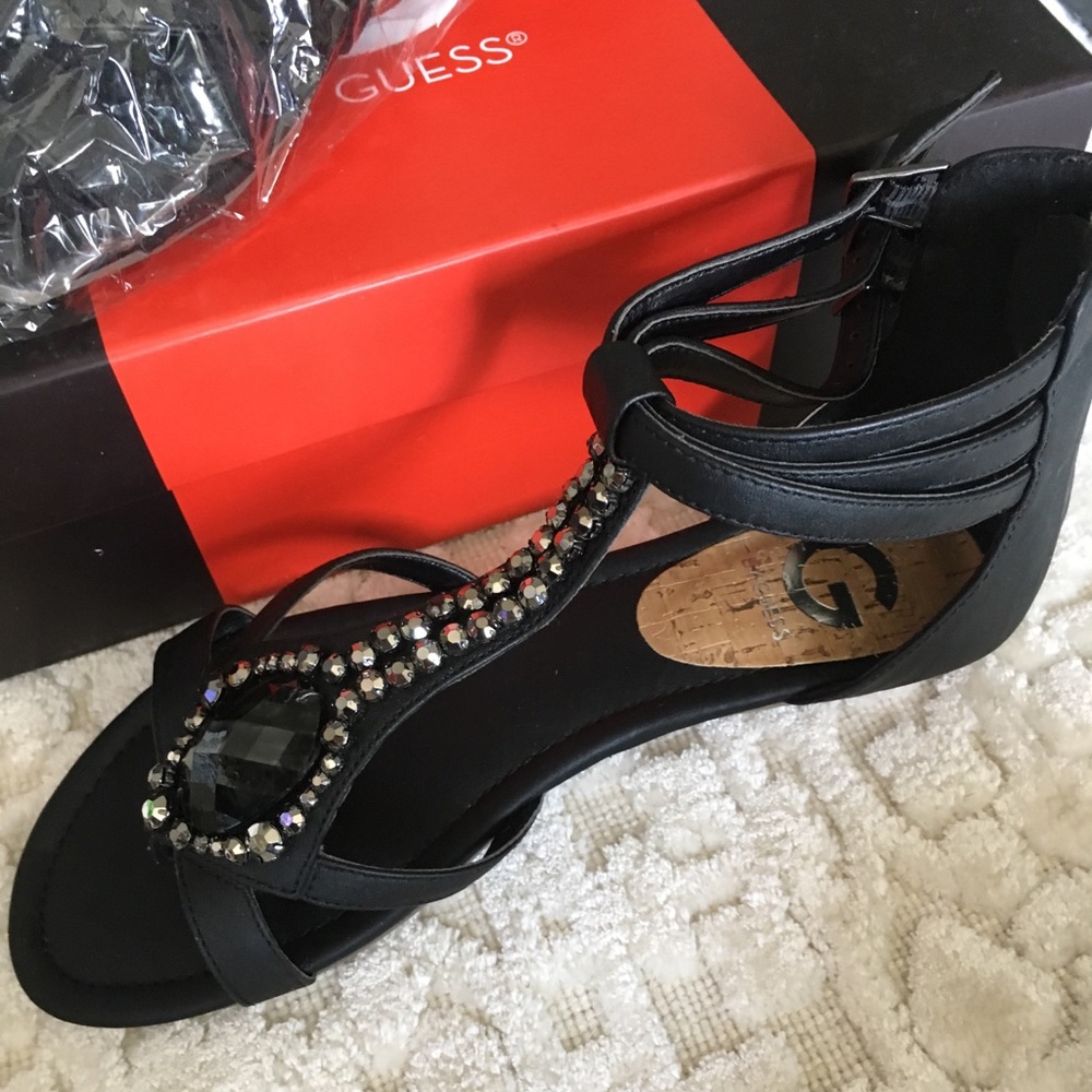 Guess black sandals